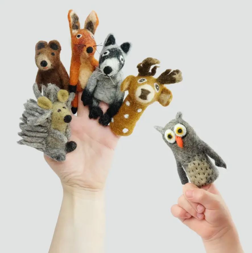 The Winding Road: Forest Friends Finger Puppets