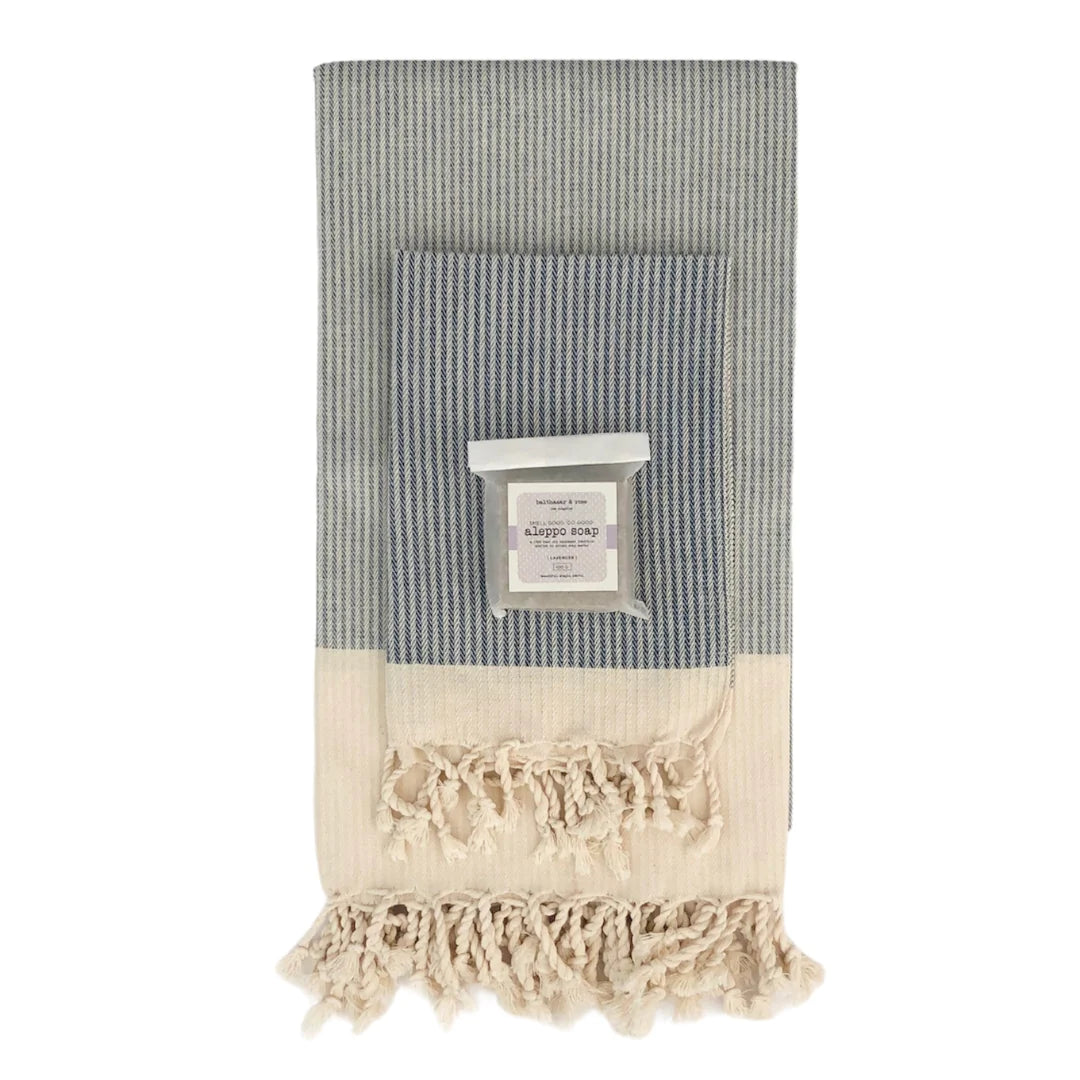 Balthazar & Rose Gift Set: Candy Cane Blue