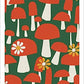 Denik: Groovy Mushrooms Classic Layflat Notebook
