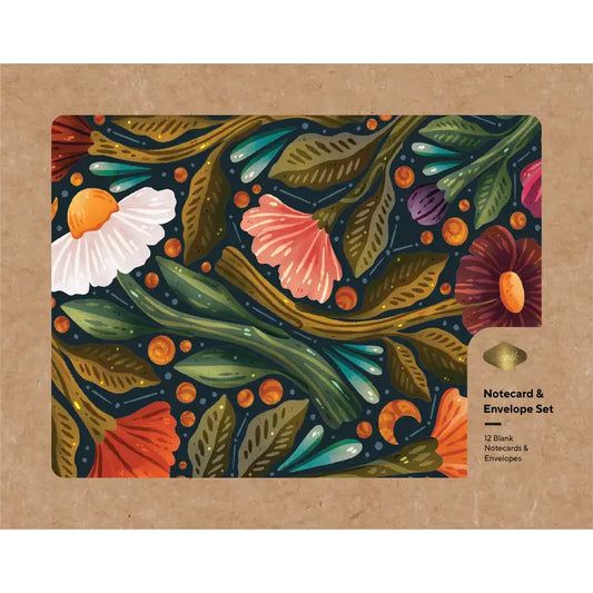Denik: Nightsky Floral - Notecard & Envelope Set