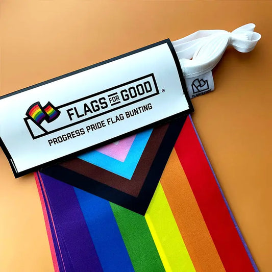 Flags for Good: Pride Flag Bunting (Progress Pride Flag)