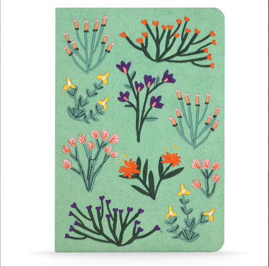 Denik: Petite Blooms Embroidered Layflat Journal