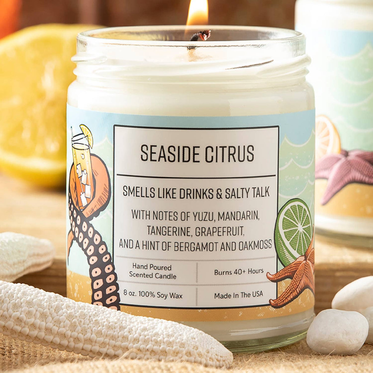 Two Little Fruits - Scented Candles | Citrus Candle | Yuzu Candle | Coastal