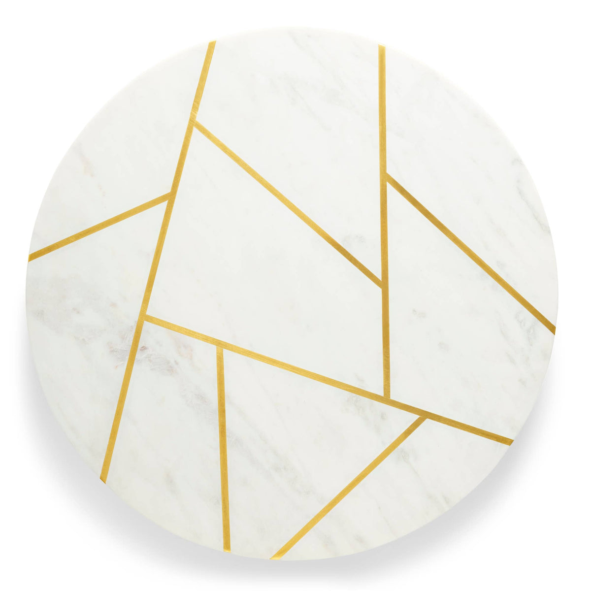 Gauri Kohli: Infinia Marble Lazy Susan - 16" x 16" X 2"