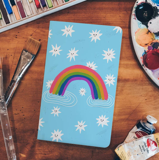 Denik: Rainbow Smiles Classic Layflat Notebook