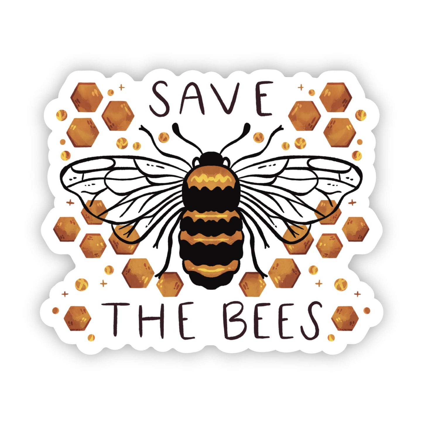 Big Moods: Save the bees nature sticker