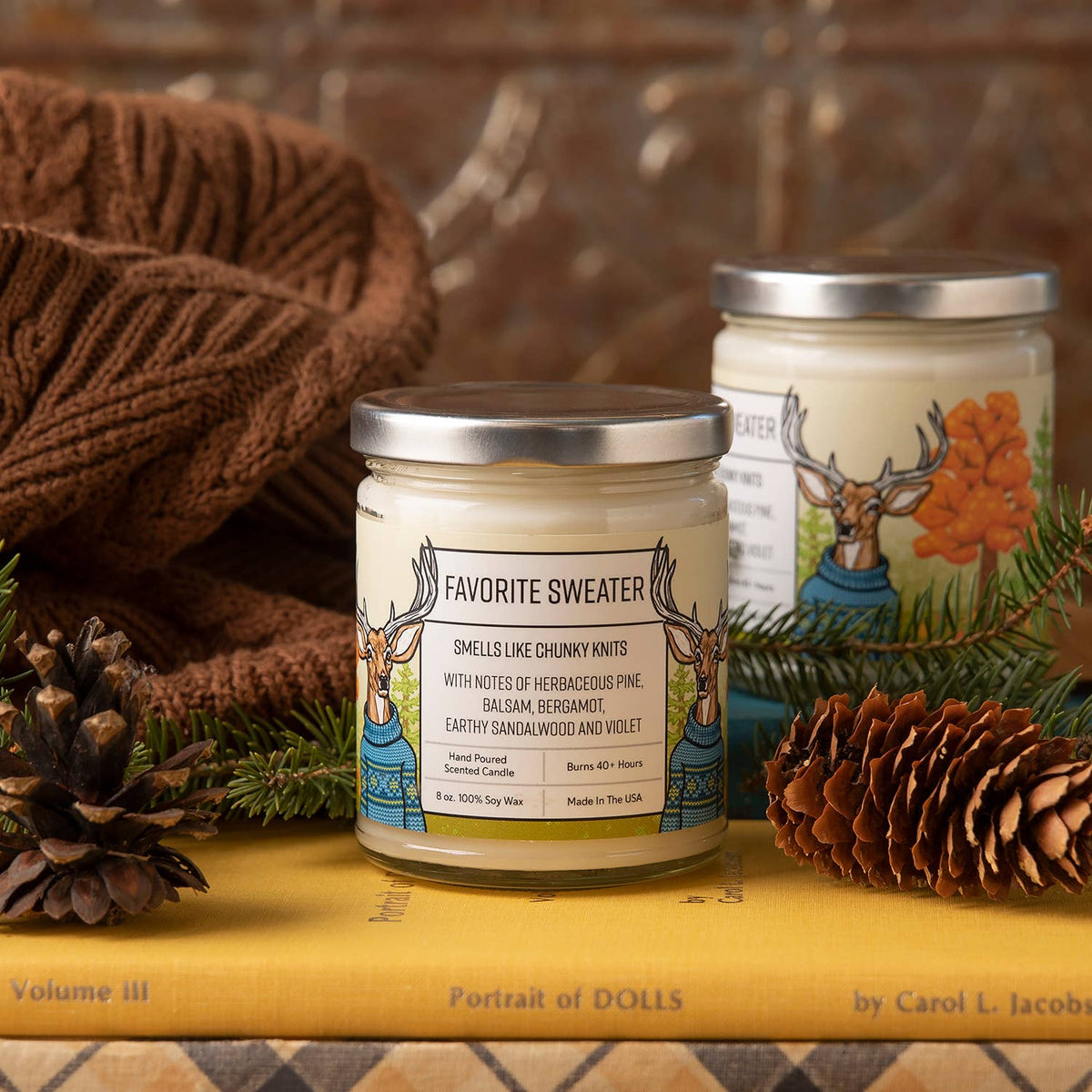 Two Little Fruits - Scented Candle | Pine Scent | Fall Scent | Favorite Sweater