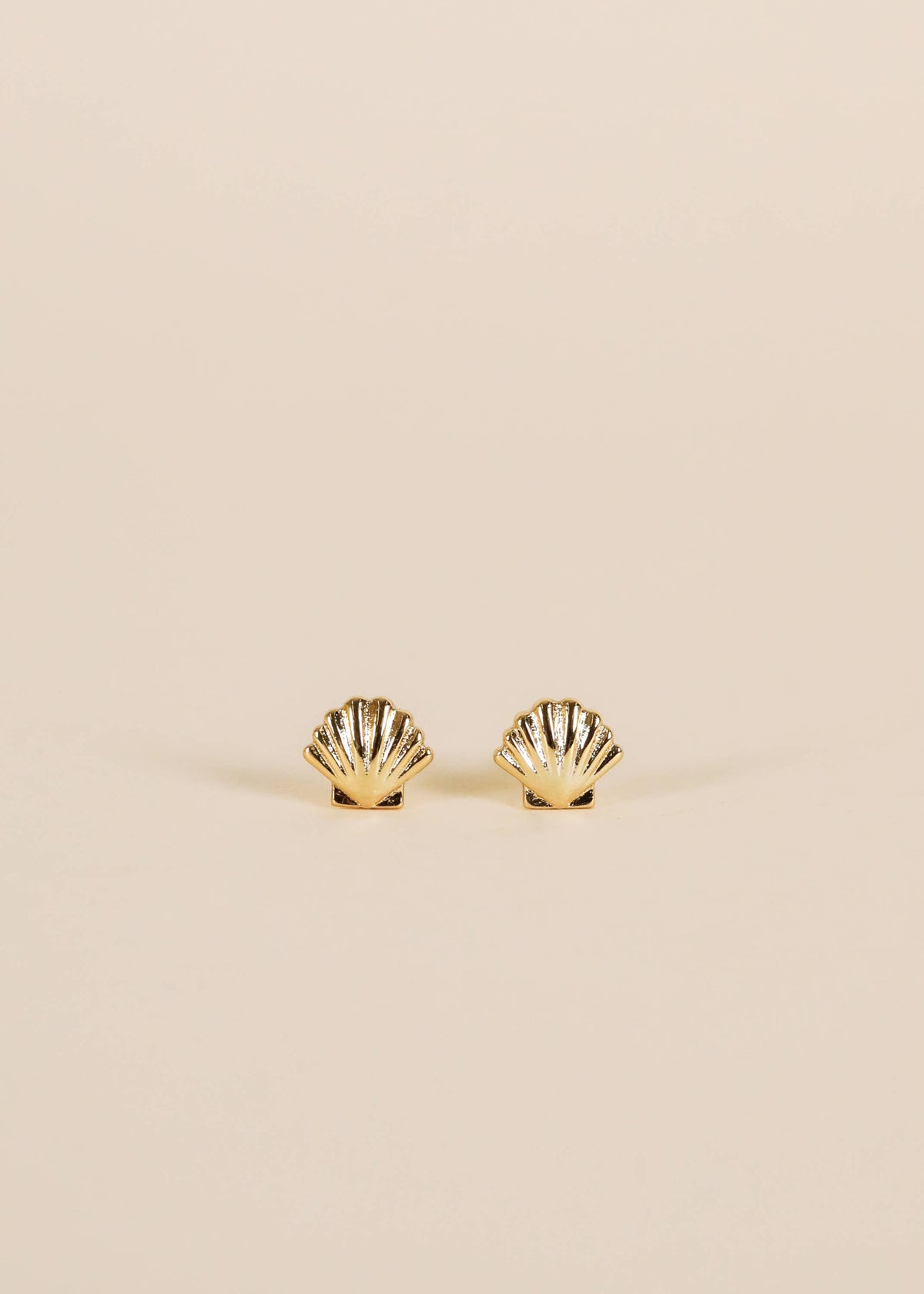 JaxKelly: Seashell - Gold Earrings