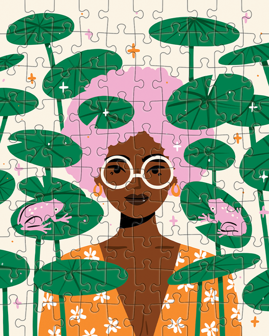 JIGGY Puzzles: JIGGY Junior 100pc: Among The Lily Pads by Charly Clements