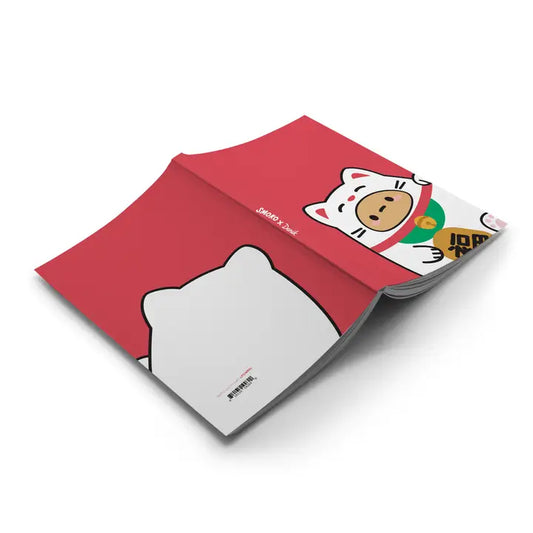 Denik: Smoko Lucky Cat Costume Layflat Journal Notebook