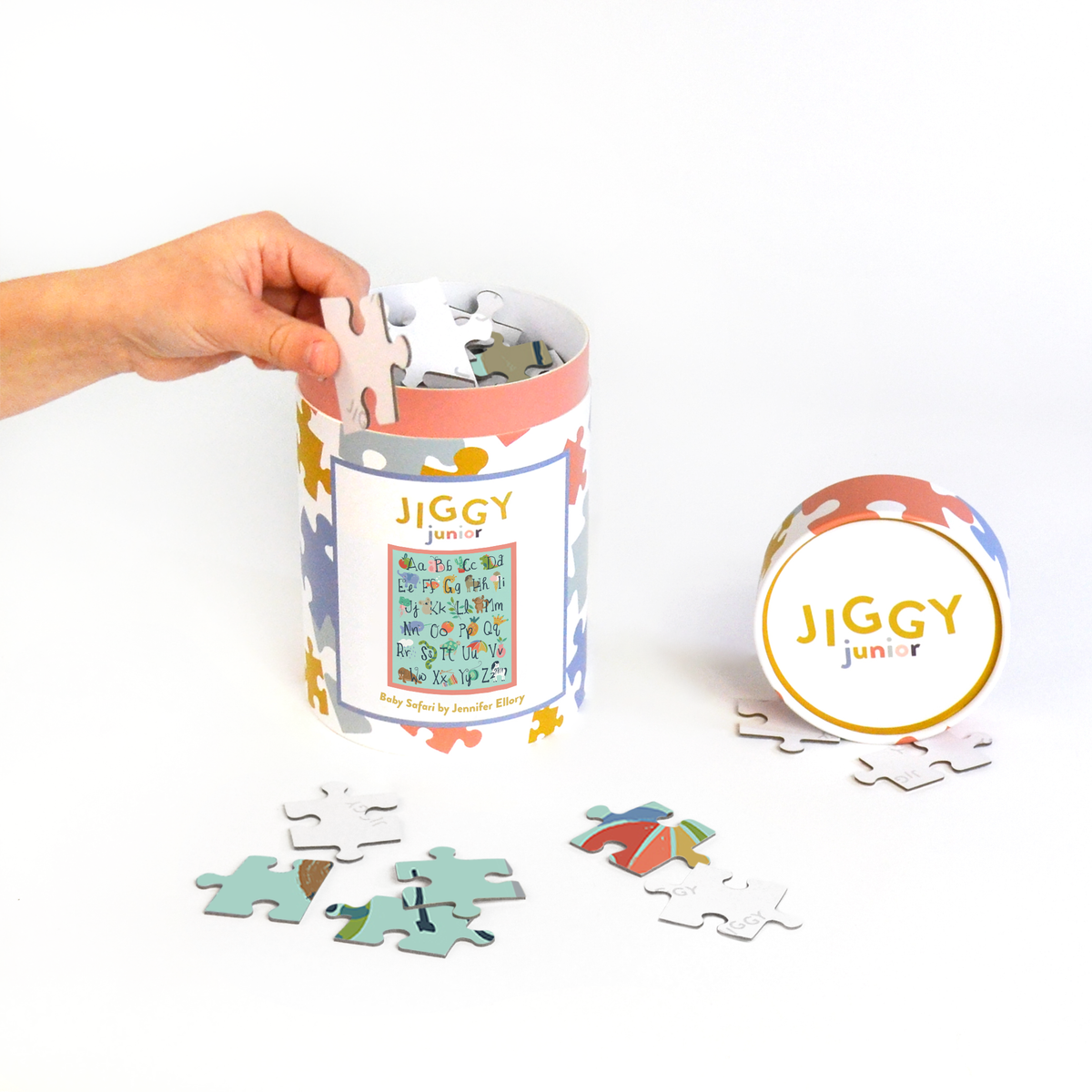 JIGGY Puzzles: JIGGY Junior 100pc: Baby Safari by Jennifer Ellory
