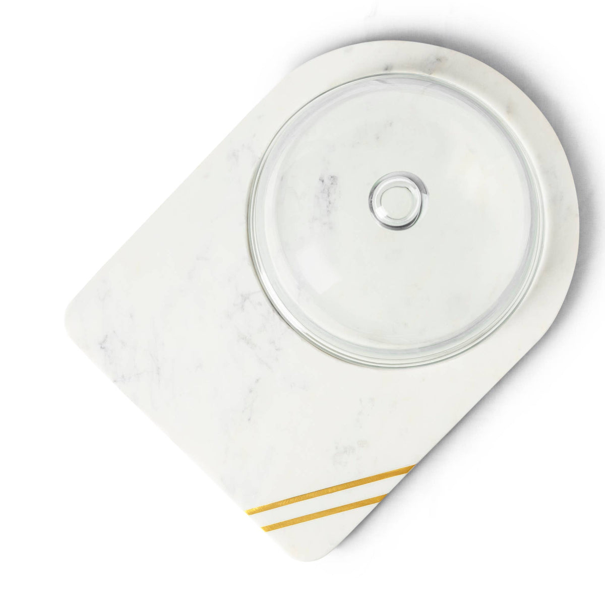 Gauri Kohli: Bavaria Marble Cheese Board with Glass Cloche
