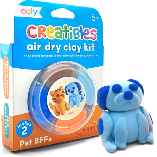 OOLY: Creatibles D.I.Y. Air-Dry Clay Kit: Pet BFFs (Set of 4)