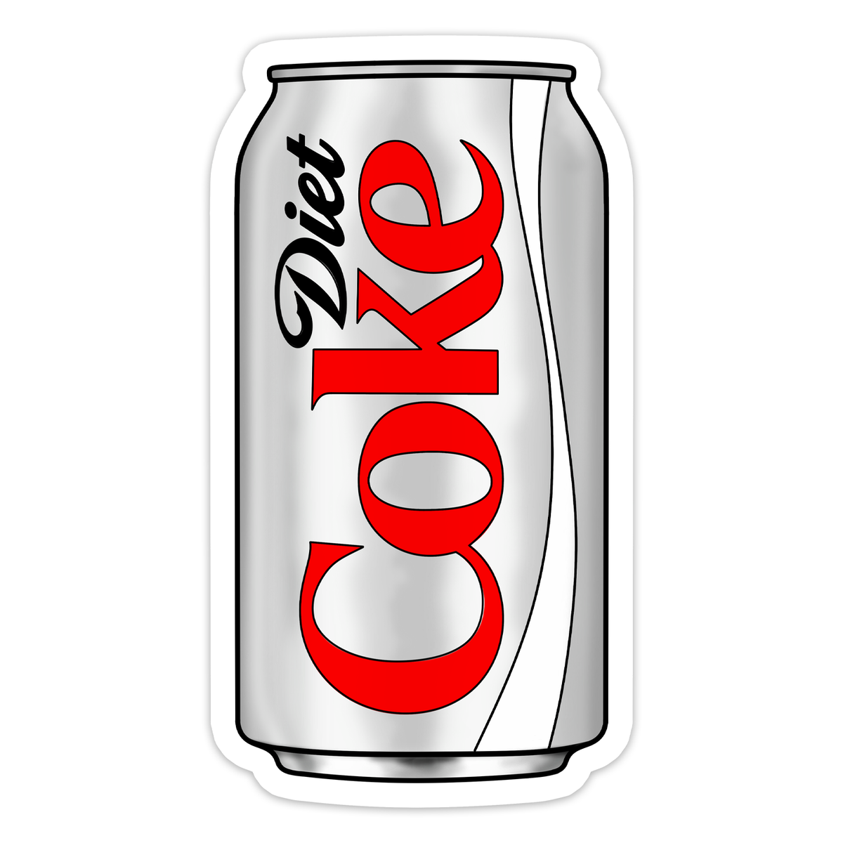 Shop Trimmings: Diet Coke Can Sticker