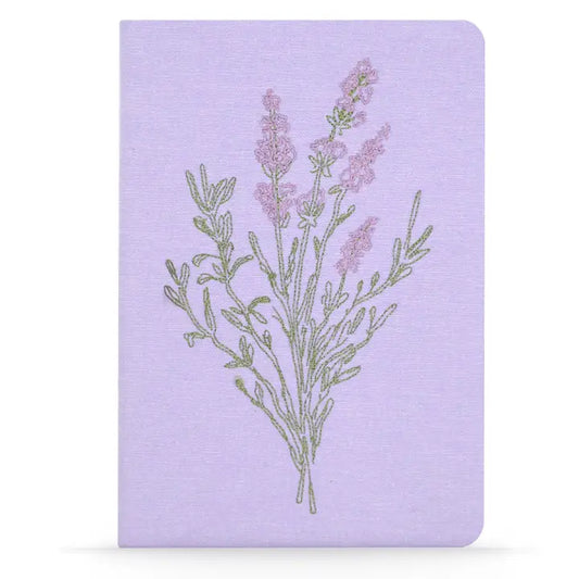 Denik: Lavender Bunch Vegan Embroidered Journal