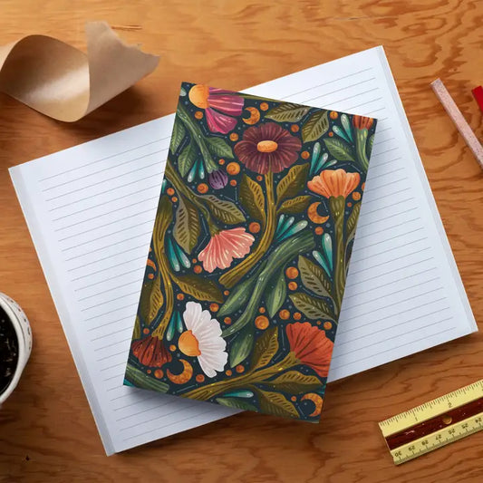 Denik: Nightsky Floral Classic Layflat Journal Notebook