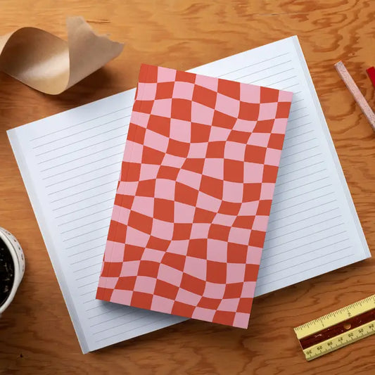 Denik: Wonky Checkers Classic Layflat Journal Notebook