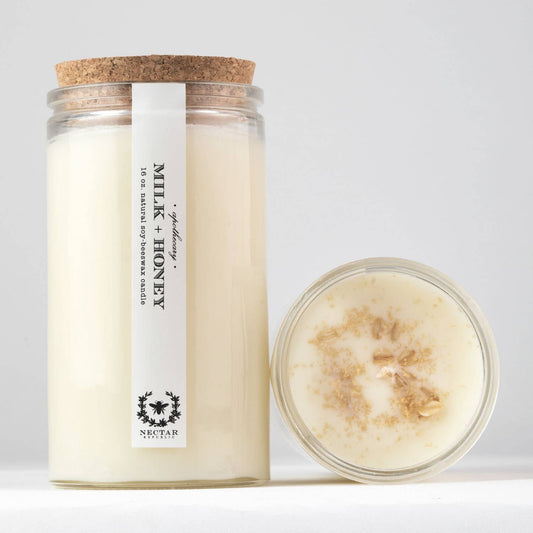 Nectar Republic: Milk + Honey : Apothecary Candle ( Comforting )