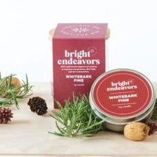 Bright Endeavors Candle: White Bark Pine (4 oz.)