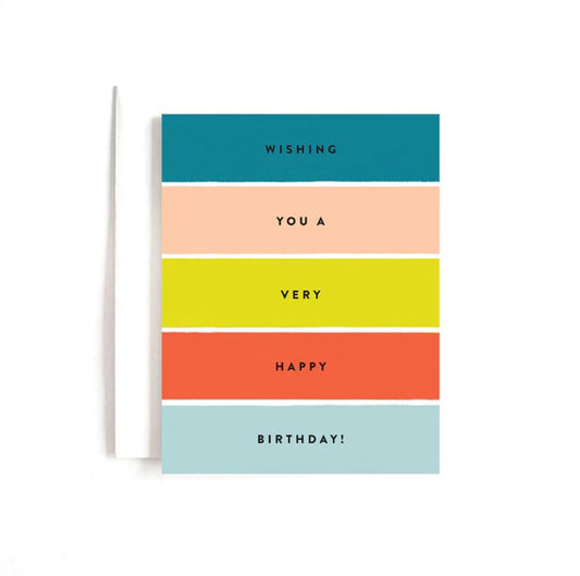 Joy Paper Co: Birthday Stripes Card