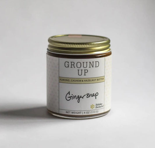 Ground Up: Gingersnap Almond + Hazelnut Butter 4oz