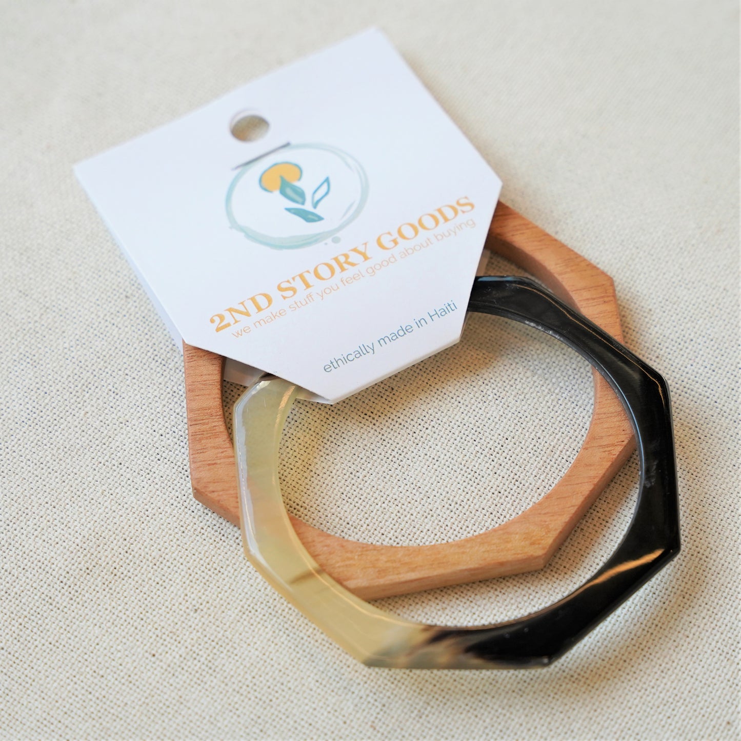 2nd Story Goods: Wood and Horn Bracelet Set