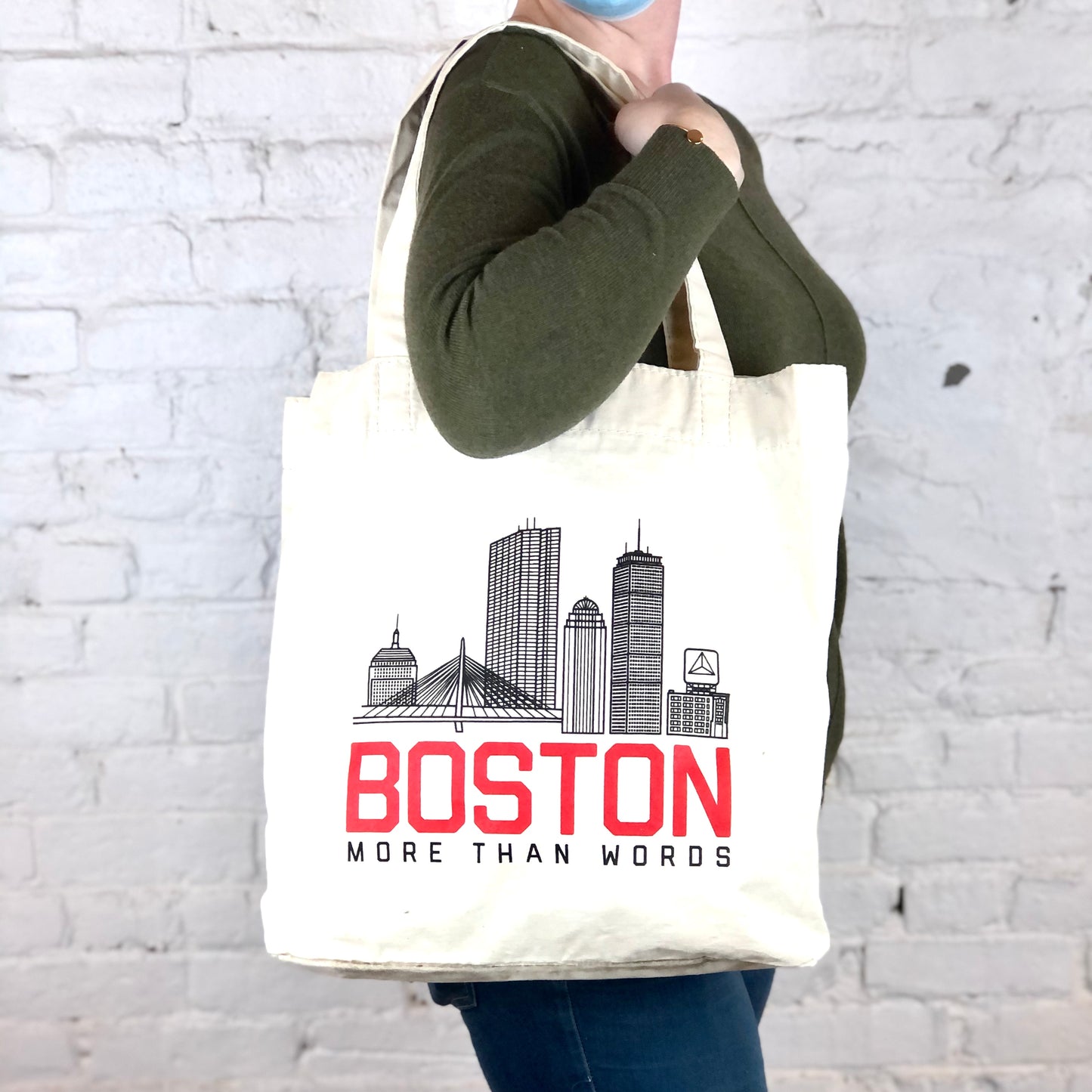 MTW Canvas Totes: Boston Skyline