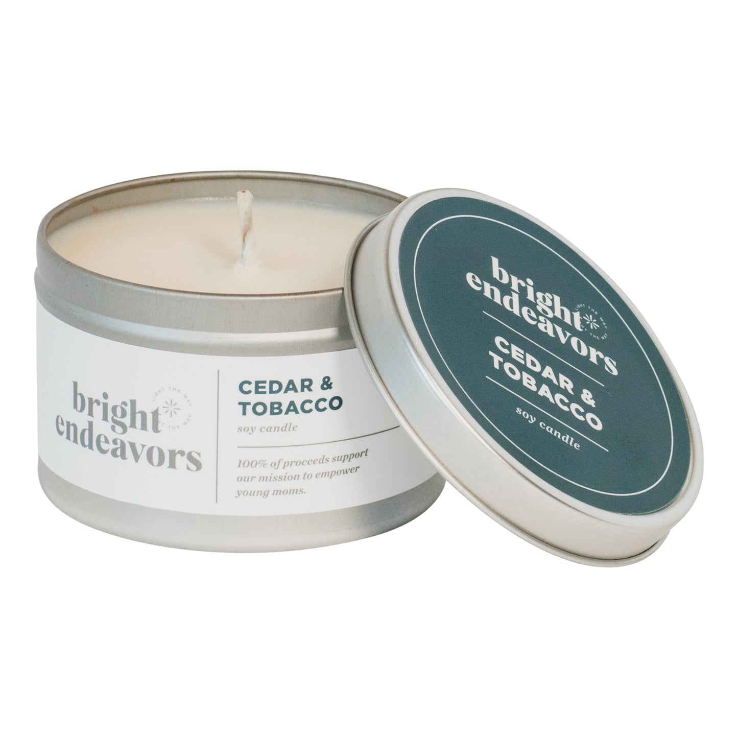 Bright Endeavors Candle: Cedar & Tobacco
