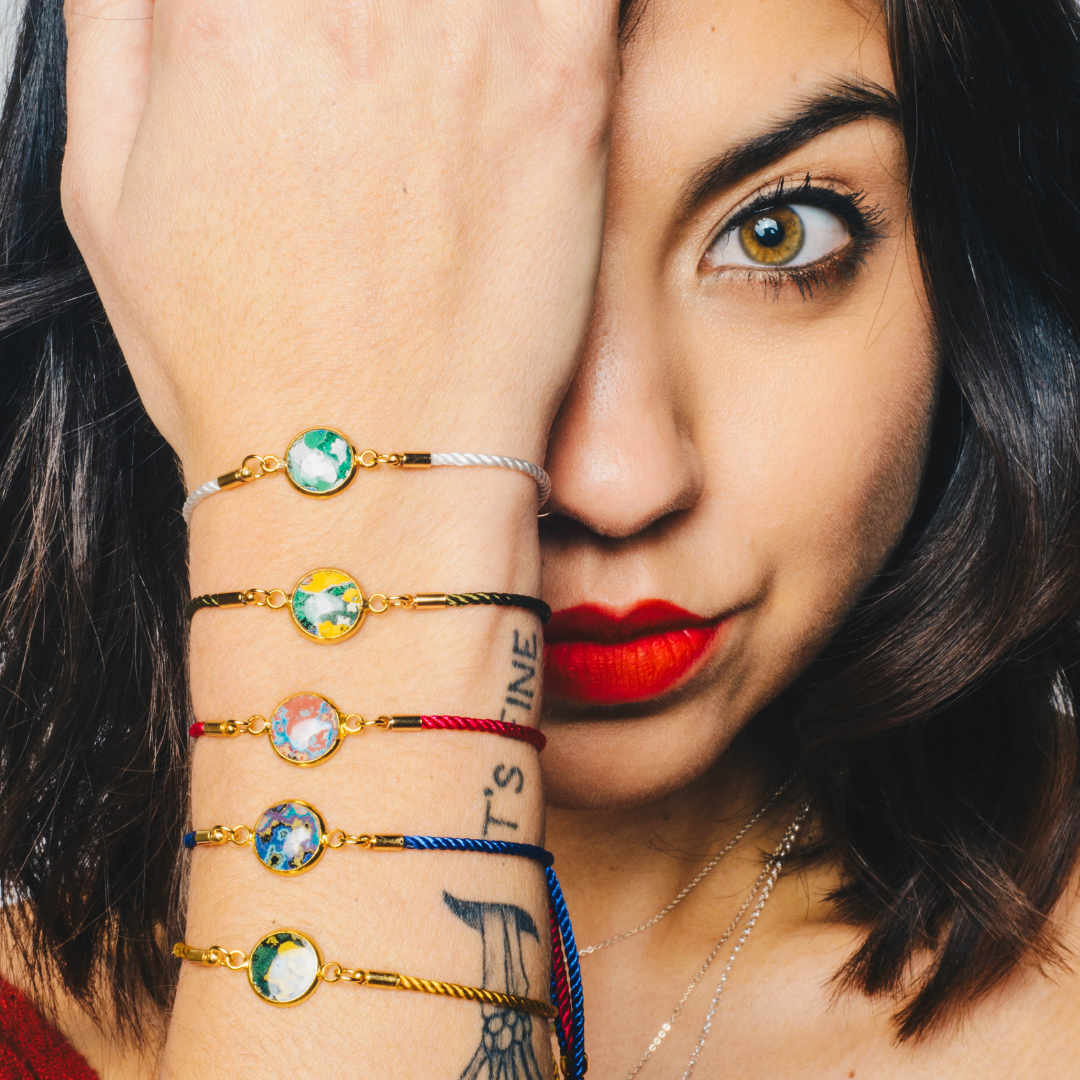 Rebel Nell: Taylor Bracelet (Brown/Silver)