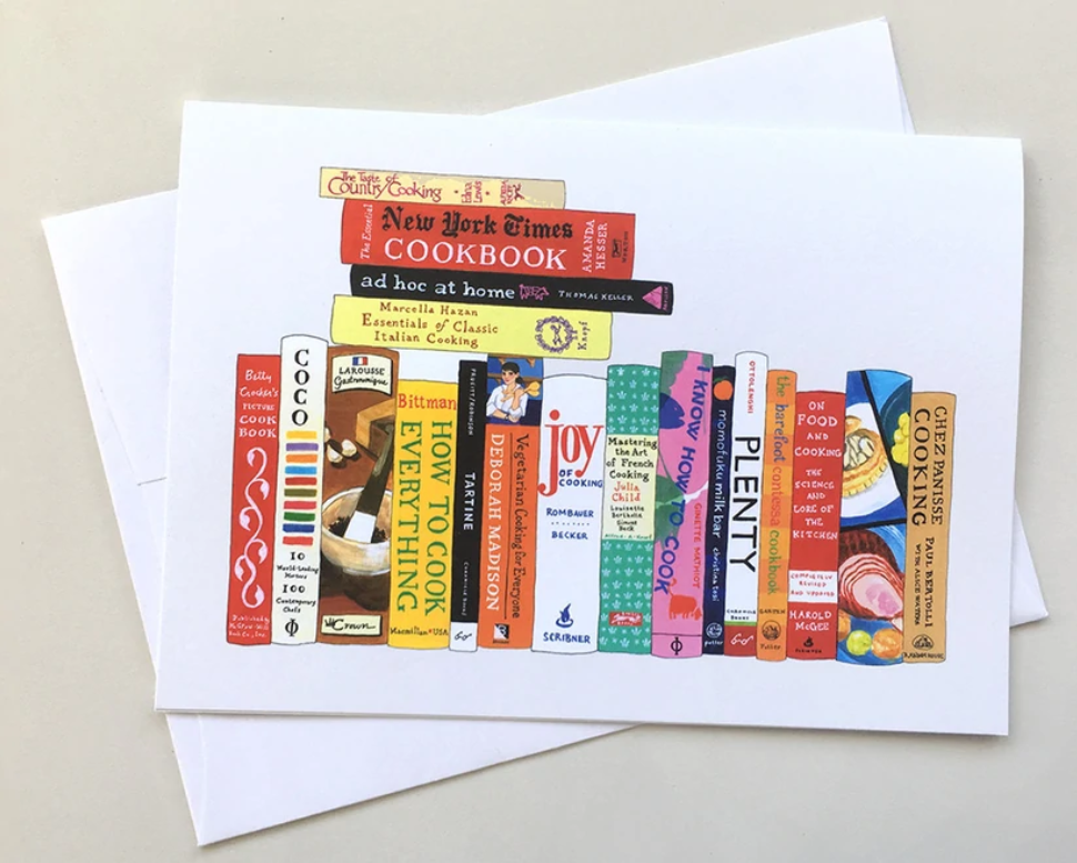 Ideal Bookshelf Greeting Card Single: Cooking
