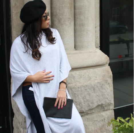 Made Free Leather Clutch Wallet: Black