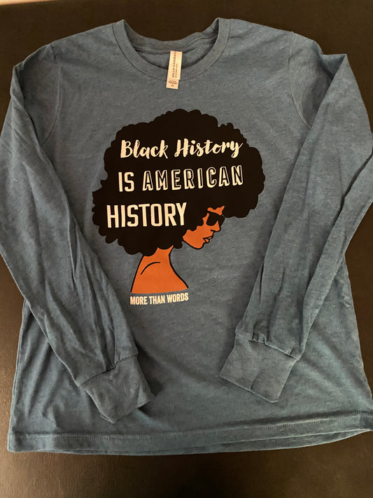 MTW Graphic Kid's Tees: Black History is American History (Long Sleeve)