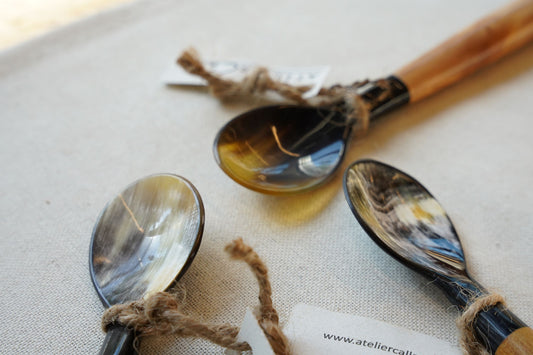 2nd Story Goods: Wood and Horn Jam Spoon