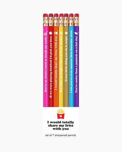 Snifty: Share My Fries Pencil Set of 6