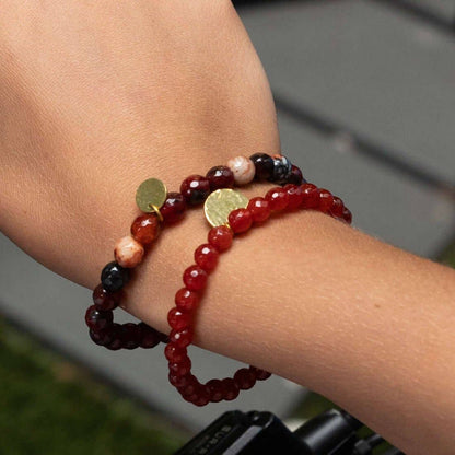 PURPOSE Jewelry: Stone Bracelets in Red