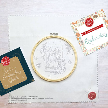 The Crafty Kit Company: Signs of Zodiac -  Virgo Embroidery Kit