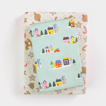 Wrappily Eco Gift Wrap Co.: Home For The Holidays/ Christmas Cookies Eco Wrapping Paper