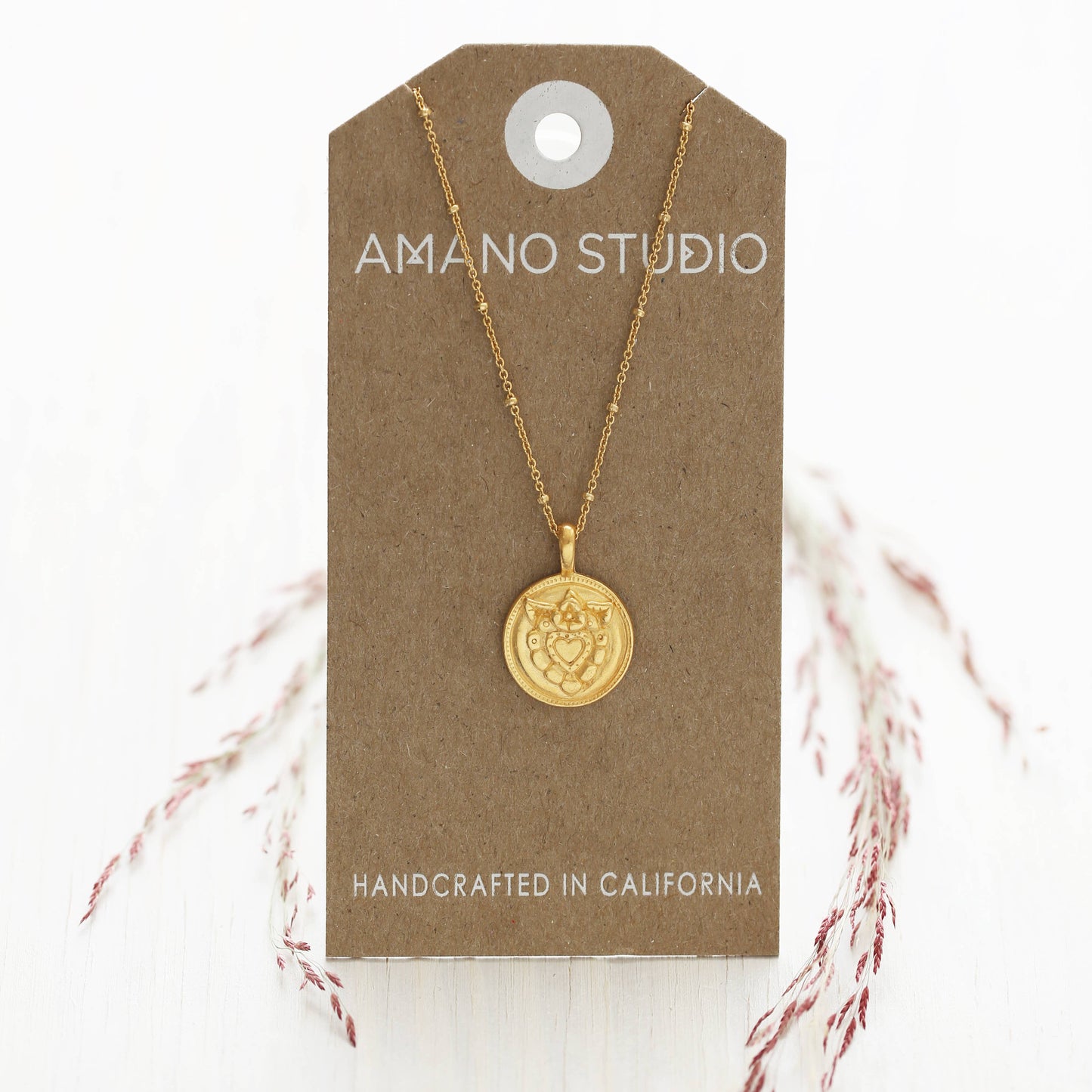 Amano Studio: Mexican Folk Heart Necklace