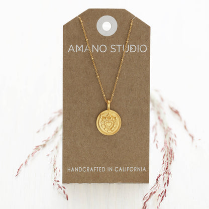 Amano Studio: Mexican Folk Heart Necklace