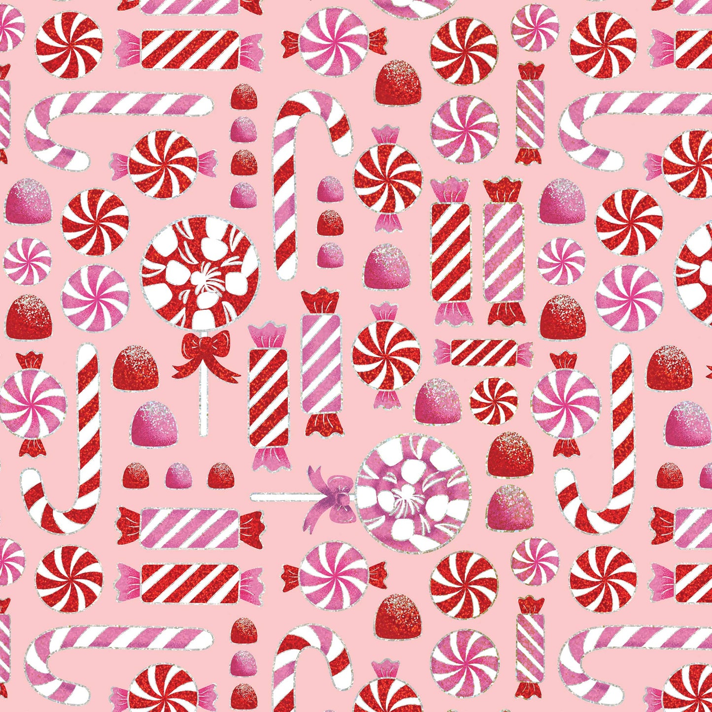 Jillson & Roberts: Candy Christmas Gift Wrap Roll