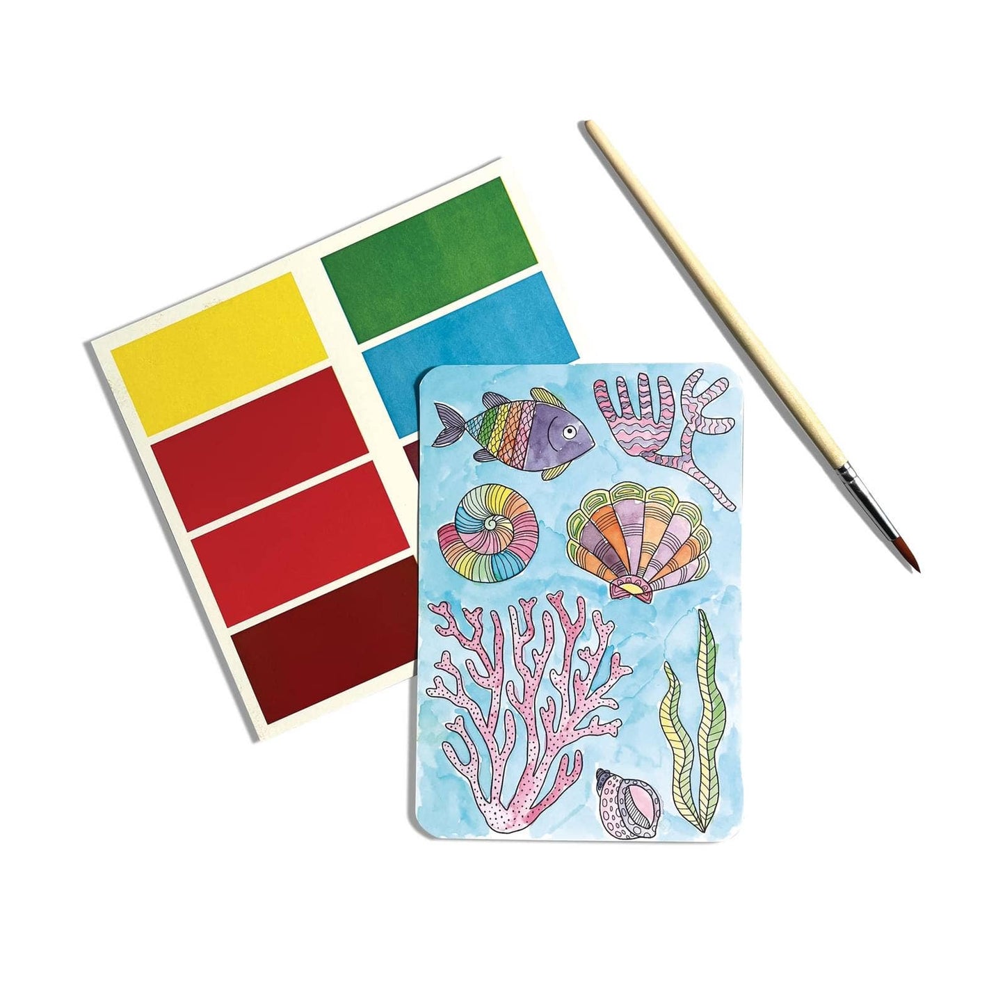 OOLY: Scenic Hues D.I.Y. Watercolor Kit Ocean Paradise