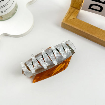 mildstyles: Book Print Acrylic Hair Claw Clip