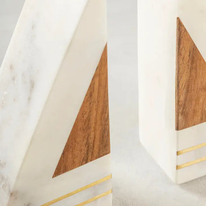 Guari Kholi: Gilmore Marble Bookends, Set of 2