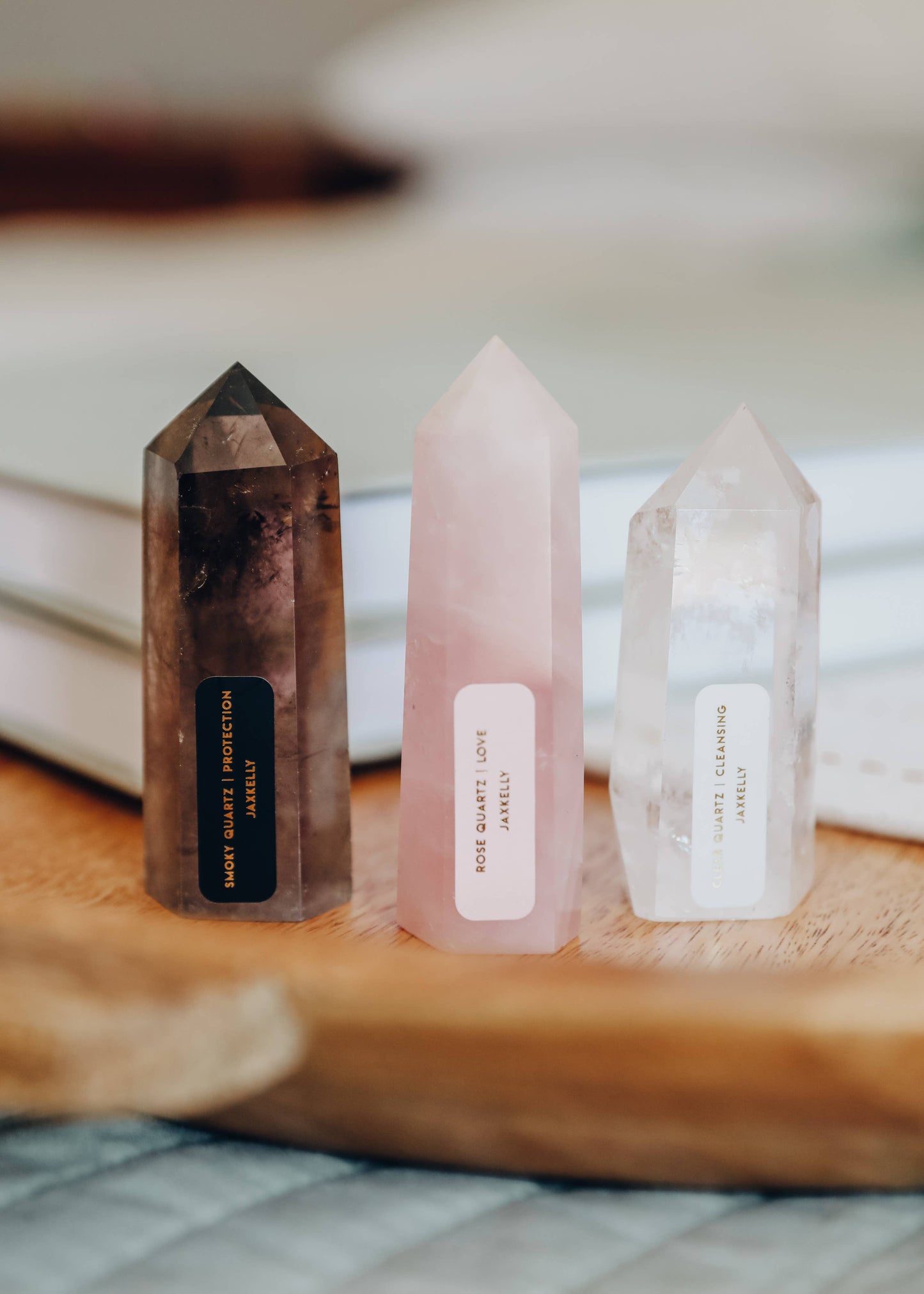 Jax Kelly: Crystal Point - Smoky Quartz – More Than Words