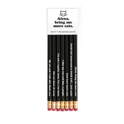 Snifty: Alexa, Bring Me More Cats Pencil Set of 6