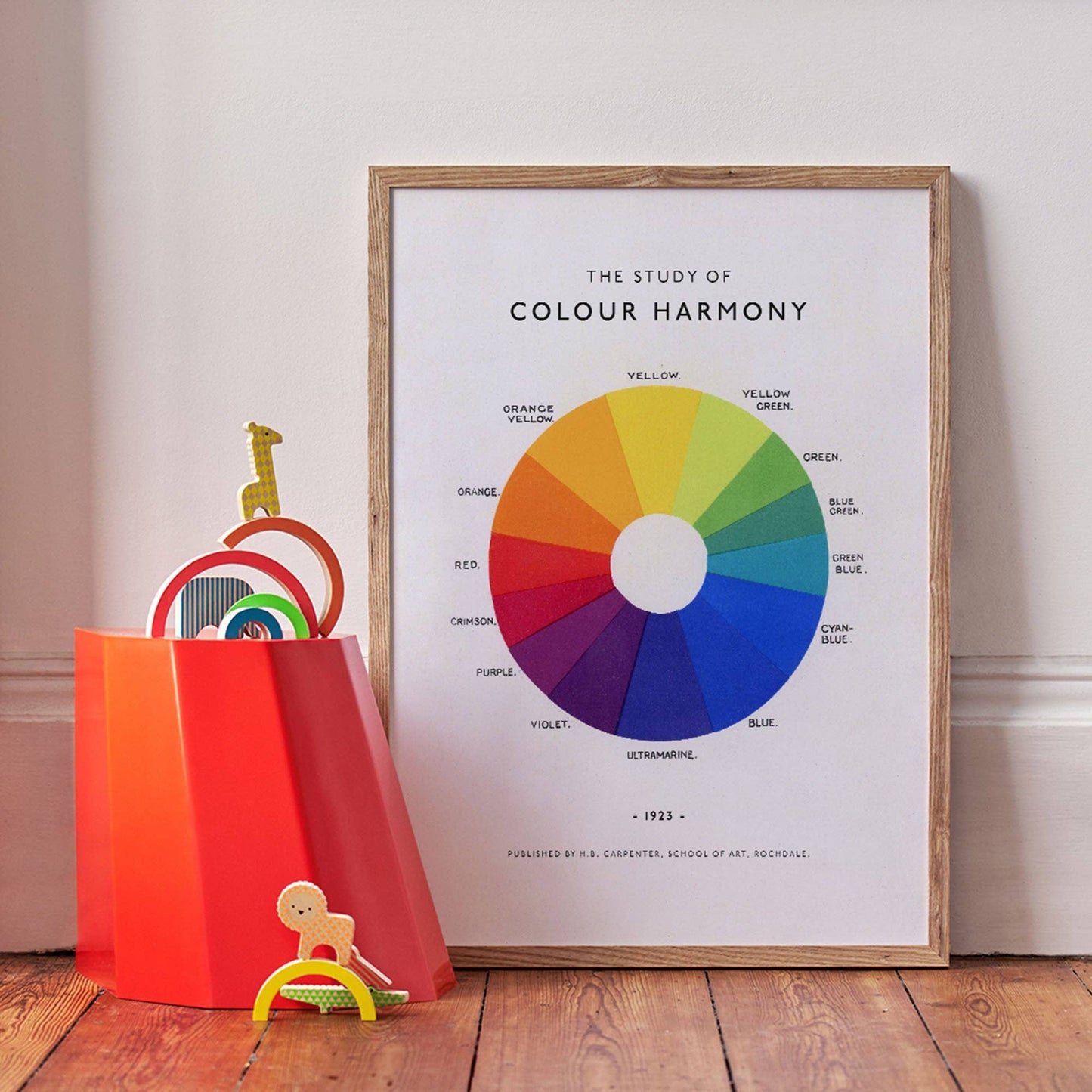Roomytown Inc: The Study of Color Harmony Fine Art Print