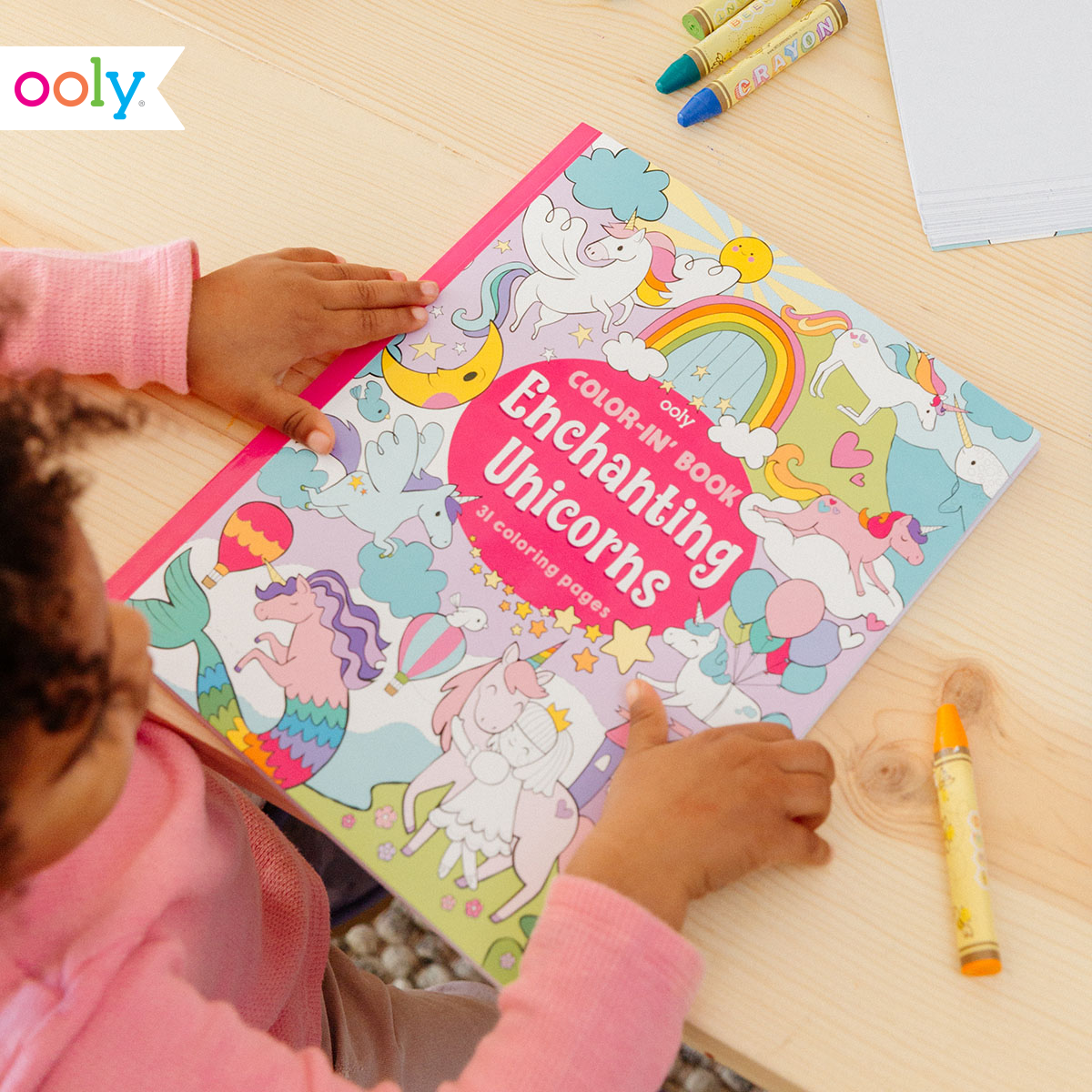 OOLY: Color-in' Book: Enchanting Unicorns