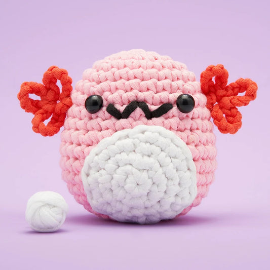 The Woobles: Strawberry the Axolotl Crochet Kit