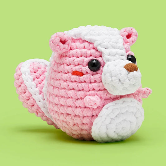The Woobles: Andre the Skunk Pink Crochet Kit