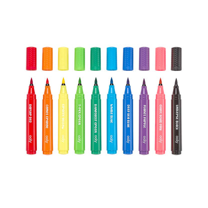 OOLY: Big Bright Brush Markers - set of 10